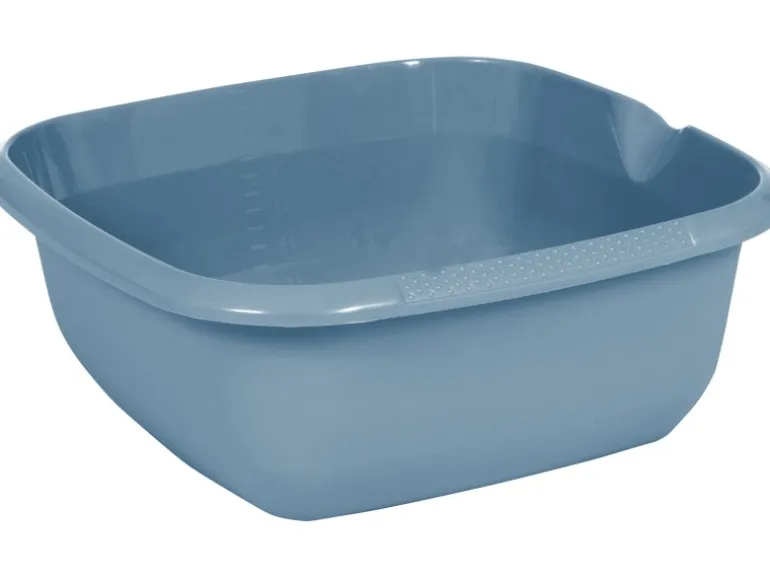 Keeeper Universal Schüssel mit Ausguss Björk Eckig 13 l Nordic Blue 38 x 38 cm
