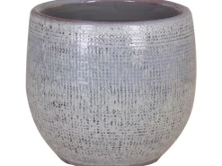 Keramik-Übertopf Roleto Ø 24 cm x 21 cm Türkis