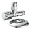 Kirchhoff Eckventil mit Schubrosette 16,7 mm (3/8"AG) x 10 mm Chrom