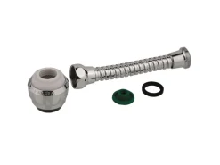 Kirchhoff Metall-Schlauch Eco-Save mit Spülbrausekopf 7,5 l/min M22IG Chrom