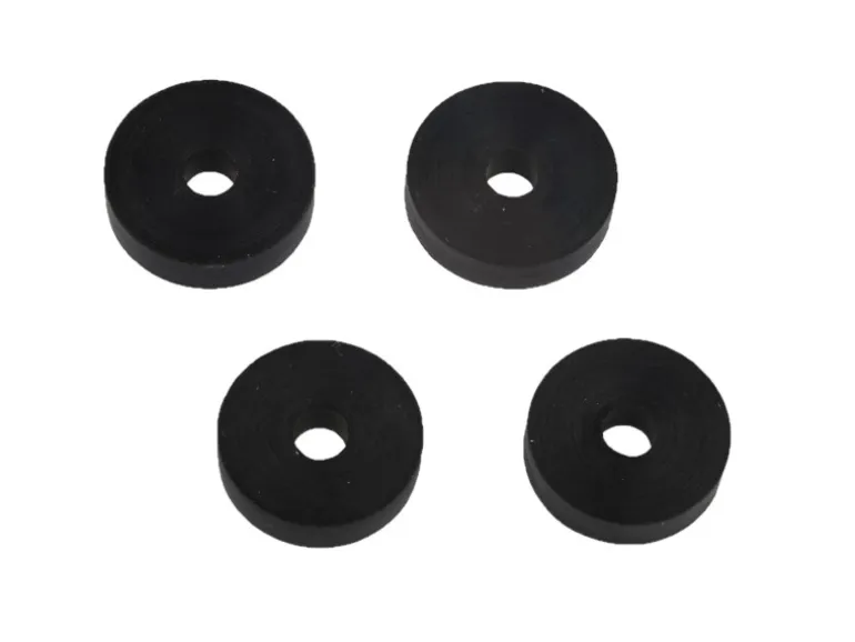 Kirchhoff Ventiltellerdichtungsset Gummi Groß 2 Größen Schwarz 2 x 2 Stück