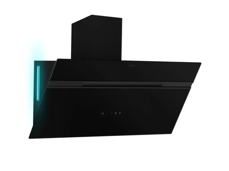 Klarstein Alina Dunstabzugshaube EEK A Touch LED-Beleuchtung Abluft/Umluft 615 m³/h Schwarz