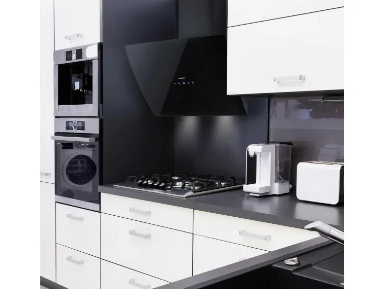 Klarstein Annabelle 60 Dunstabzugshaube Glas 595 m³/h Touch-Armatur Schwarz