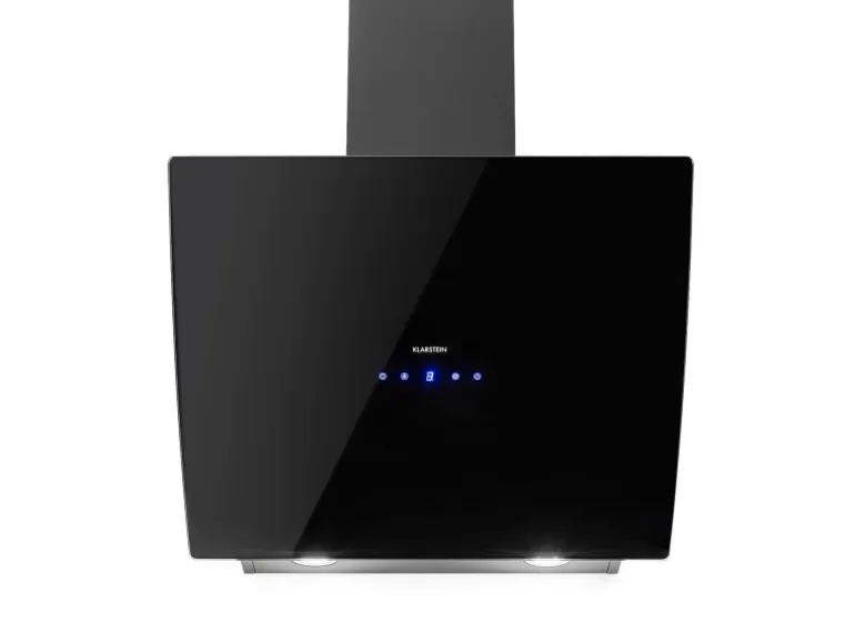 Klarstein Annabelle 60 Dunstabzugshaube Glas 595 m³/h Touch-Armatur Schwarz