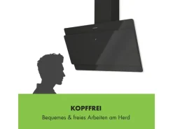 Klarstein Aurica 90 Dunstabzugshaube 90 cm Wandanbau 165 W Schwarz