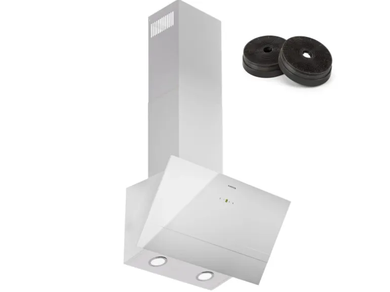 Klarstein Laurel 60 Dunstabzugshaube 60cm Abluft 247 m³/h LED Touch Weiß