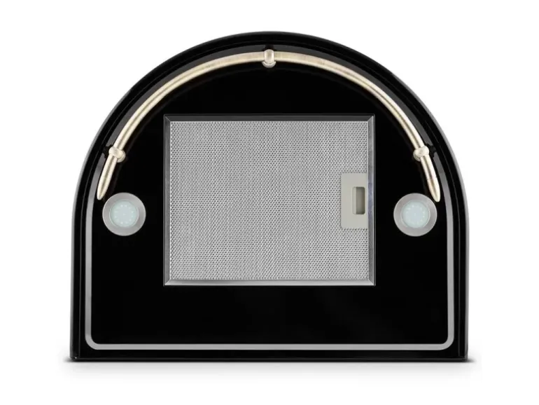 Klarstein Lumio Neo Retro-Dunstabzugshaube 60cm 610m³/h A Edelstahl Schwarz