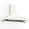 Klarstein Victoria 90 Dunstabzugshaube 90cm Retro-Design 644,5m³/h 2 LED-Lampen Creme