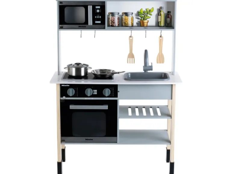 Klein Spielzeug-Küche Miele Holz Weiß FSC®