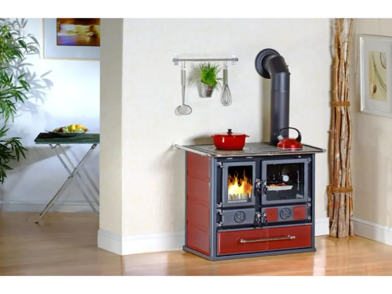 La Nordica Küchenofen Ros Keramik Bordeaux 8,4 kW