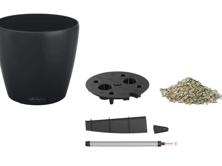 Lechuza® Pflanzgefäß Classico Color Eco 21 Dunkelgrau Ø 22 cm