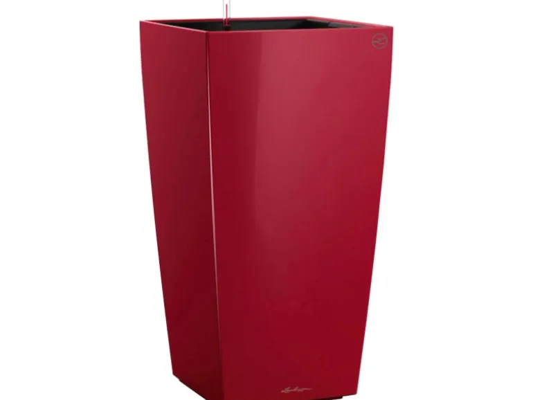 Lechuza® Pflanzgefäß Cubico Premium 50 cm x 50 cm Scarlet Rot hochglanz