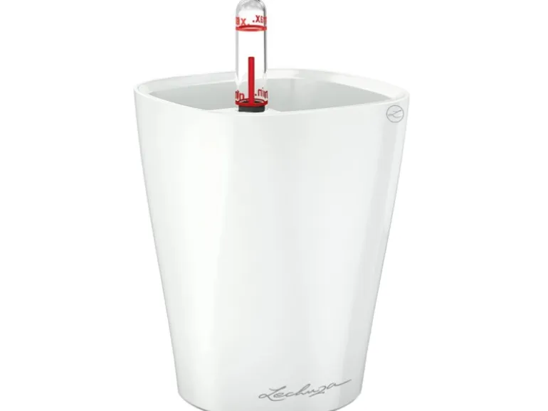 Lechuza® Pflanzgefäß Mini-Deltini Weiß hochglanz Ø 10 cm