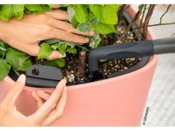 Lechuza® Pflanzgefäß Pila Color Planter 35 cm x 35 cm x 33 cm Lichtgrau