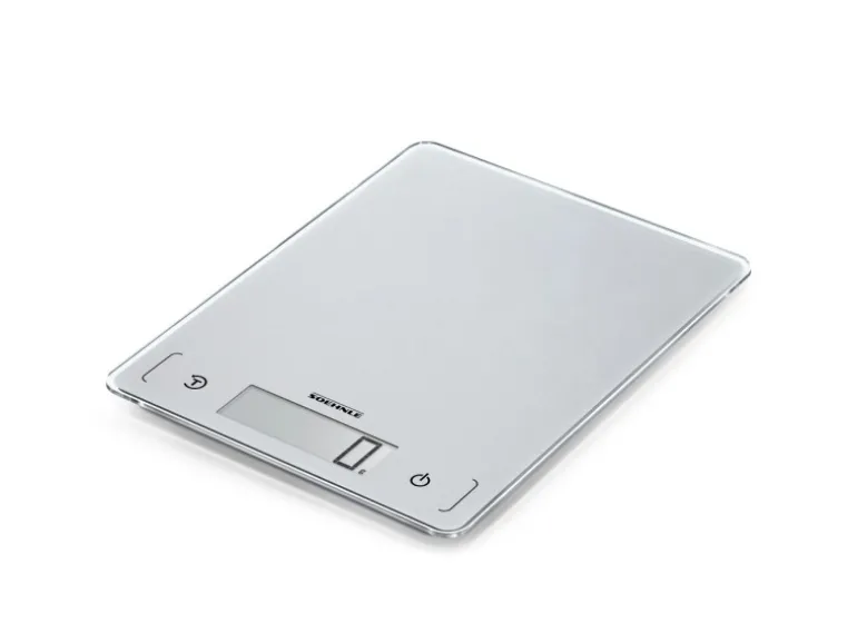 Leifheit Küchenwaage Page Comfort 300 Slim 17 cm x 22 cm x 1 cm Grau