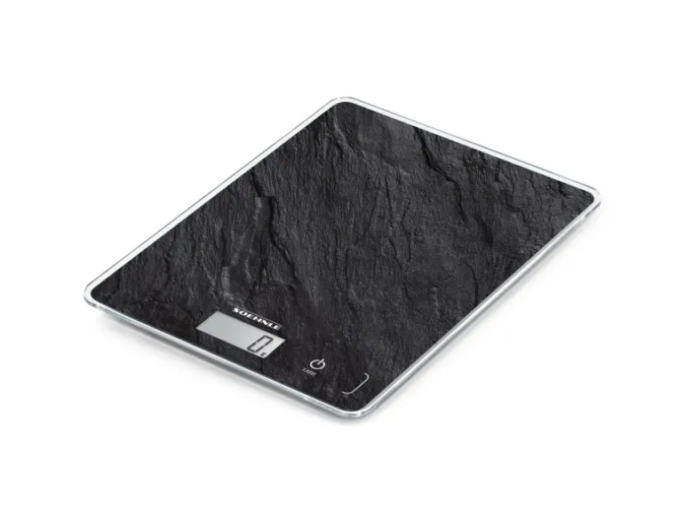Leifheit Küchenwaage Page Compact 300 Slate 20 cm x 15 cm x 1,3 cm Dunkelgrau