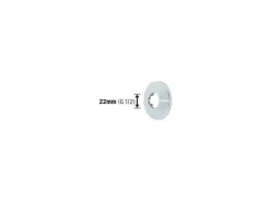 LUX Klapprosette Ø 22 mm Verchromt 2 Stück