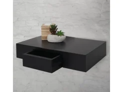 MCW Wandregal Cher 8x40x25cm Schwarz