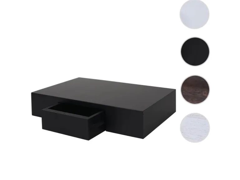MCW Wandregal Cher 8x40x25cm Schwarz