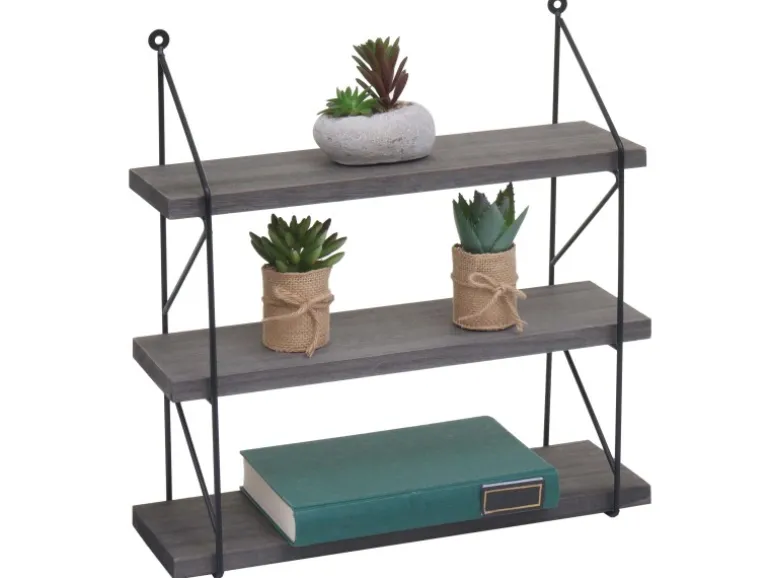 MCW Wandregal K78 40x40x13cm Dunkelgrau