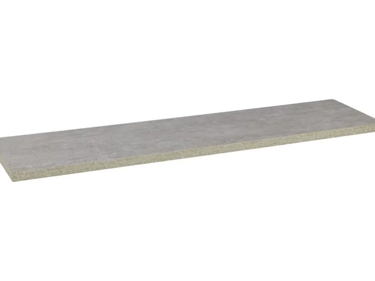 MDF-Wandregal Oldham 1,8 cm x 80 cm x 20 cm Betonfarben