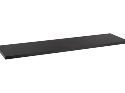 MDF-Wandregal Oldham 1,8 cm x 80 cm x 20 cm Schwarz