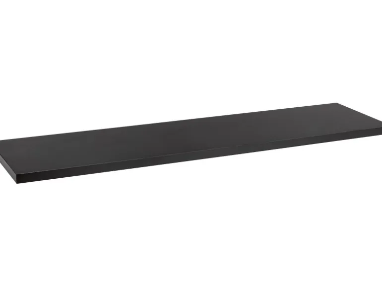 MDF-Wandregal Oldham 1,8 cm x 80 cm x 20 cm Schwarz