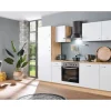 Menke Küchenzeile Artisan Classic 270 cm Weiß-Artisan Eiche Nachbildung