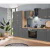 Menke Küchenzeile Artisan Classic 310 cm Graphit-Artisan Eiche Nachbildung