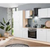 Menke Küchenzeile Classic 300 cm Weiß-Sonoma Eiche Nachbildung
