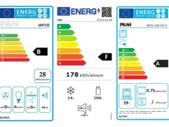 Menke Küchenzeile Classic 270 cm Weiß Melamin-Sonoma Eiche Nachbildung