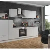 Menke Küchenzeile White Classic 300 cm Weiß-Marmor-Optik