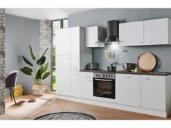 Menke Küchenzeile White Classic 300 cm Weiß
