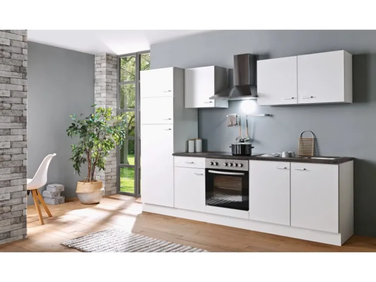 Menke Küchenzeile White Classic 270 cm Weiß