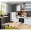 Menke Küchenzeile White Premium Landhaus 310 cm Lacklaminat Weiß Matt-Asteiche