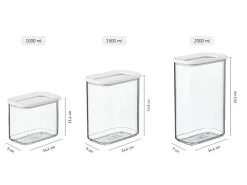 Mepal Modula Vorratsdosen-Set 3-teilig Schwarz