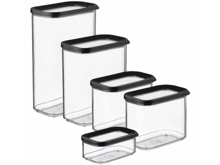 Mepal Modula Vorratsdosen-Set 5-teilig Schwarz