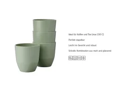 Mepal Silueta Becher 200 ml 4er Set Nordic Black