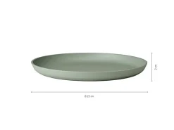 Mepal Silueta Frühstücksteller 23 cm 4er Set Nordic Sage