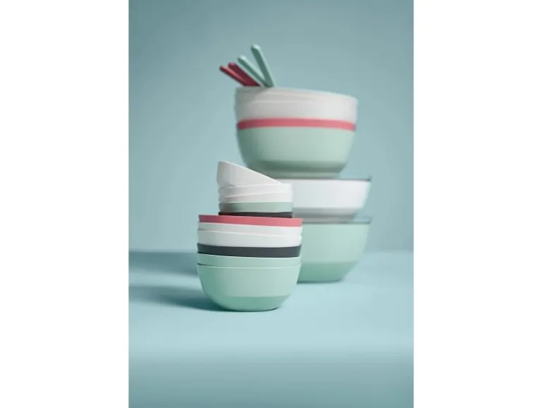 Mepal Silueta Schalen 750 ml 4er Set Nordic White