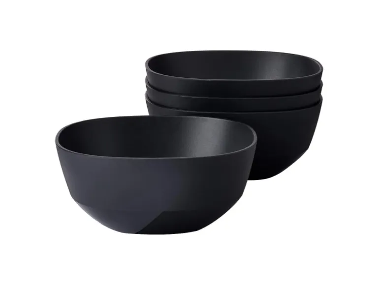 Mepal Silueta Schalen 750 ml 4er Set Nordic Black