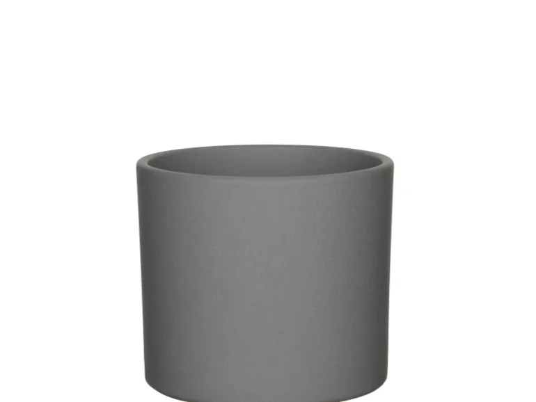Mica Decorations Übertopf Era Ø 13,5 cm x 12,5 cm Grau matt