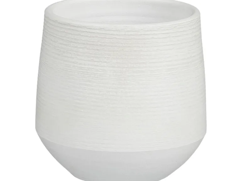 Mica Decorations Übertopf Evora Ø 16 cm x 15 cm Offwhite