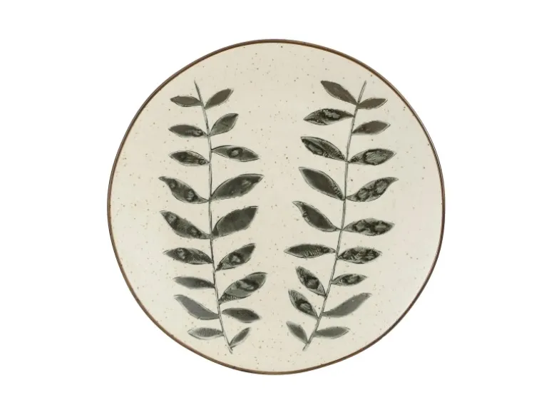Mica Decorations Doran Frühstücksteller Schwarz H 2 cm x Ø 20,5cm