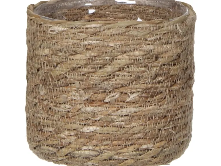 Mica Decorations Korb Atlantic Ø 14 cm Hellbraun