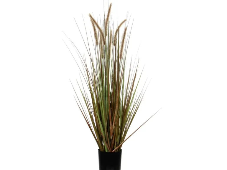 Mica Decorations Kunstpflanze Federgras Dogtail Ø 45 cm x 120 cm Grün