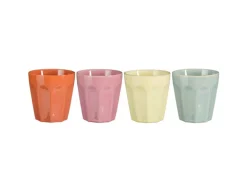 Mica Decorations Rico Becher Keramik Mehrfarbig 4er Set 330 ml