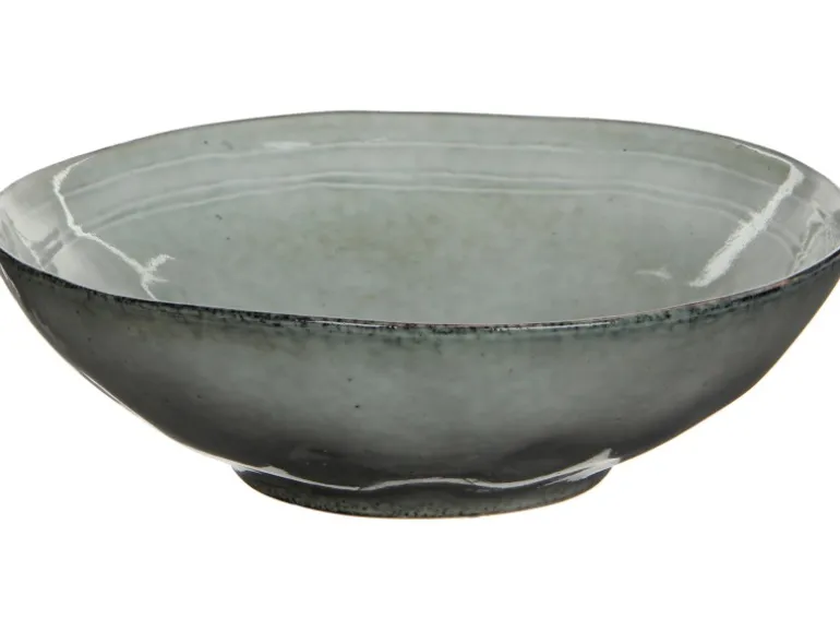 Mica Decorations Tabo Schüssel H 9 x Ø 30,5 cm Grau