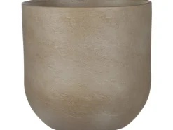 Mica Decorations Topf Nora Rund Ø 23 cm x 21 cm Taupe