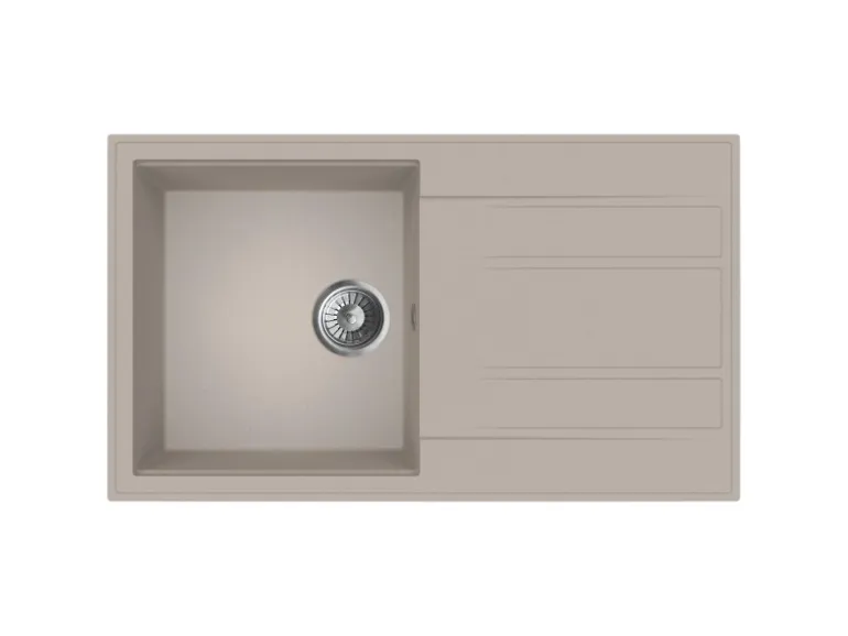 Miló Einbauspüle Granitverbundstoff Luxuria 86 Sand 39 cm Beckenbreite